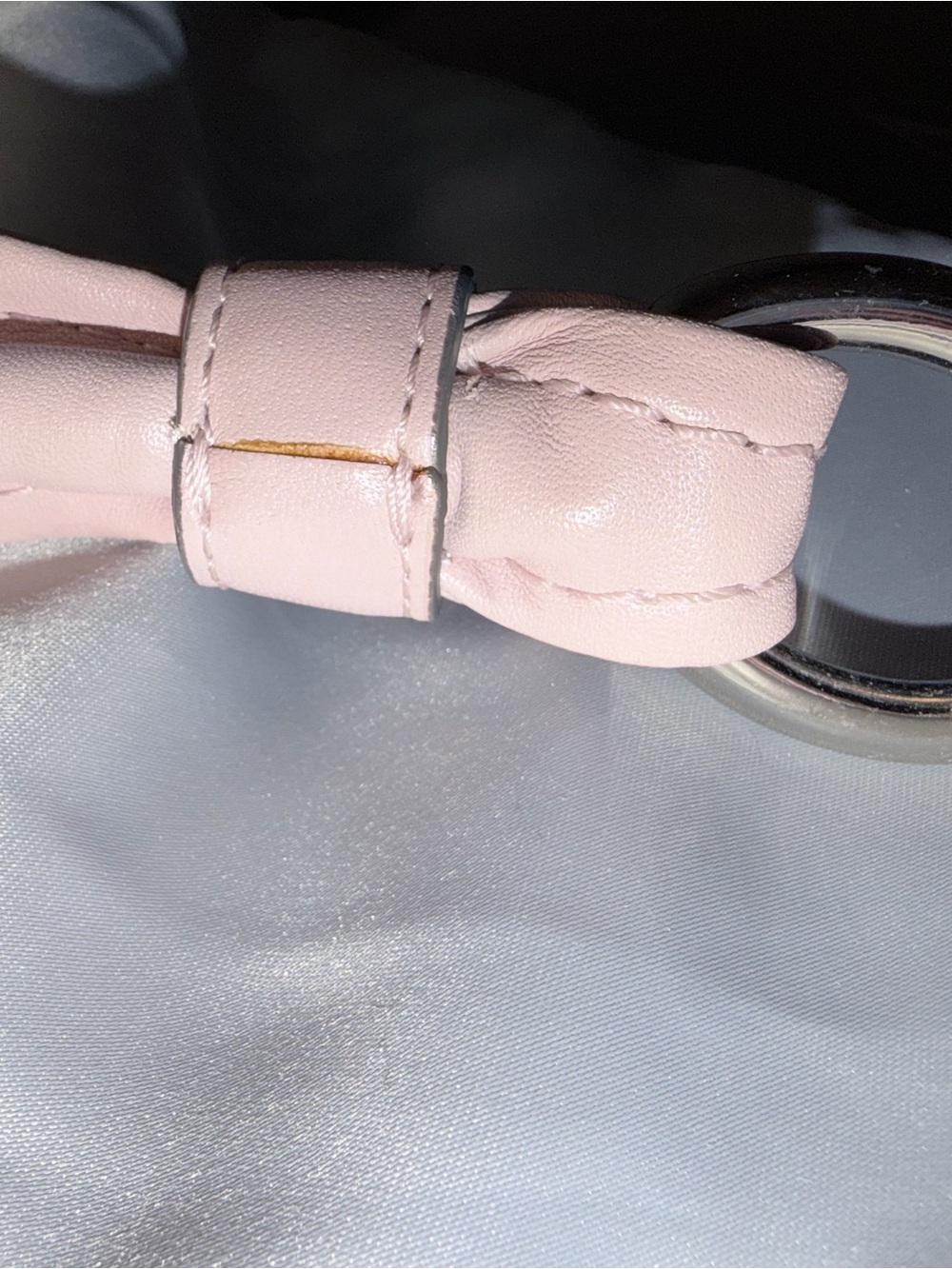 Coach 16787 Soft Pale Pink Leather Shoulder Bag with Chain Detail - Picture 15 of 15